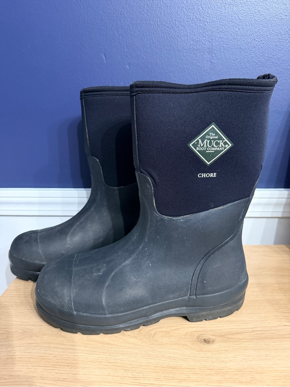 Chor Men's Black Waterproof Rain & Snow Boots